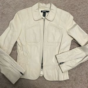DKNY Leather Jacket. Size 6.